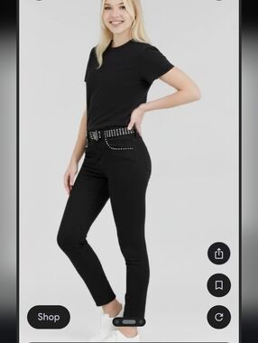 L'AGENCE Women's Margot Studded High-Rise Stretch Jeans, Size 28